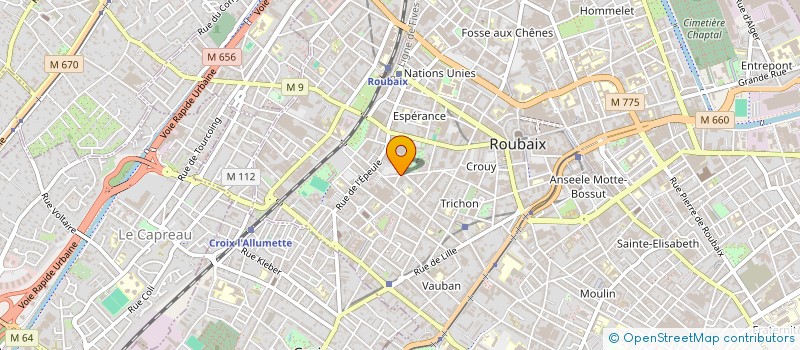 localisation de l'entreprise F.V.F.E. FABRICATION DE VETEMENTS FEMMES ET ENFANTS  ROUBAIX