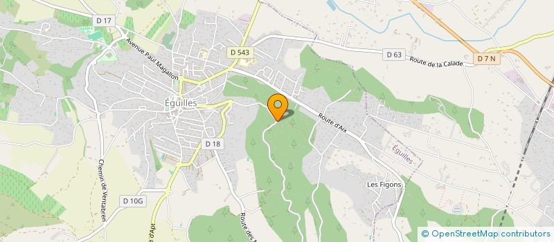 localisation de l'entreprise F.V.I.  EGUILLES