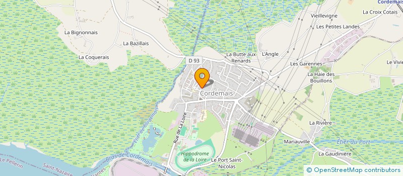 localisation de l'entreprise F.V.L.  CORDEMAIS