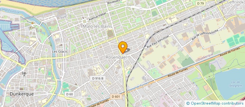 localisation de l'entreprise F V PARTENAIRE à DUNKERQUE