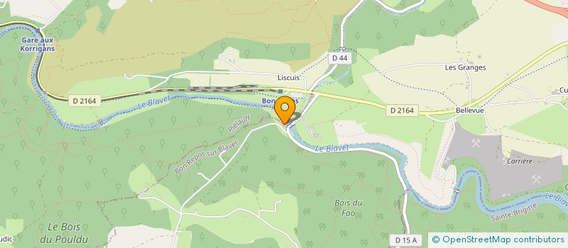 localisation de l'entreprise F. VAREY ENROBES EMULSION  BON REPOS SUR BLAVET