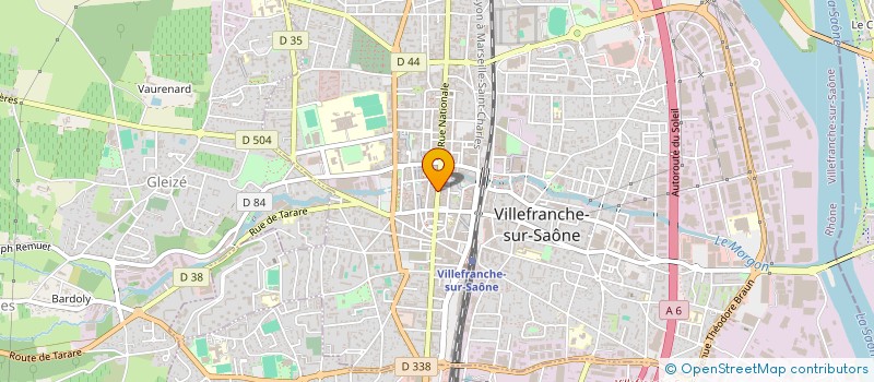 localisation de l'entreprise F+VILLEFRANCHE à VILLEFRANCHE-SUR-SAONE