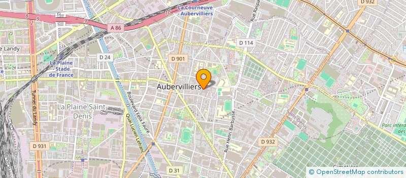 localisation de l'entreprise F.W.F.A. CONSULTING à AUBERVILLIERS