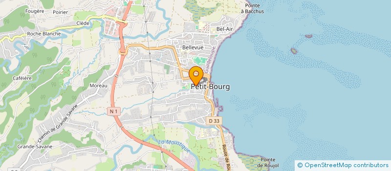 localisation de l'entreprise F.W.I AMBITION à PETIT-BOURG