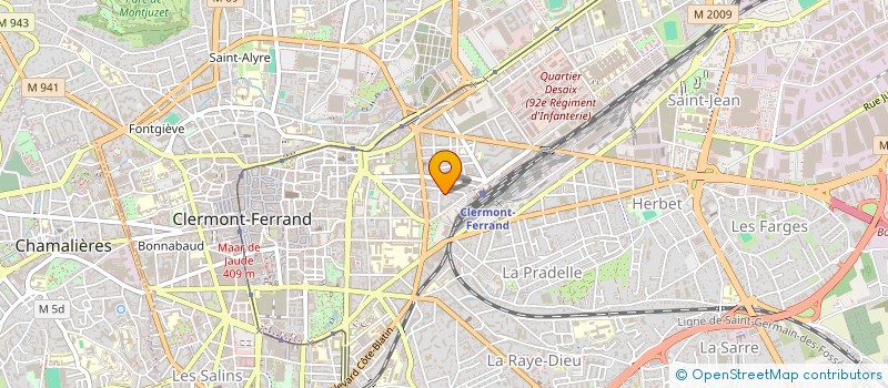 localisation de l'entreprise F.WEBER  CLERMONT-FERRAND