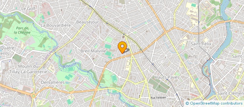localisation de l'entreprise F+X à NANTES