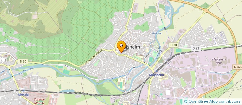 localisation de l'entreprise F. X. MULLER CONSULTANT  MOLSHEIM