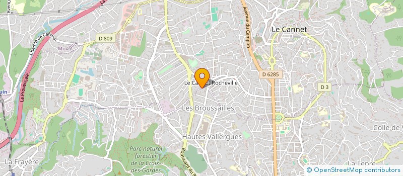 localisation de l'entreprise F X S ORGANISATION à LE CANNET