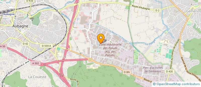 localisation de l'entreprise F.Y.G  AUBAGNE