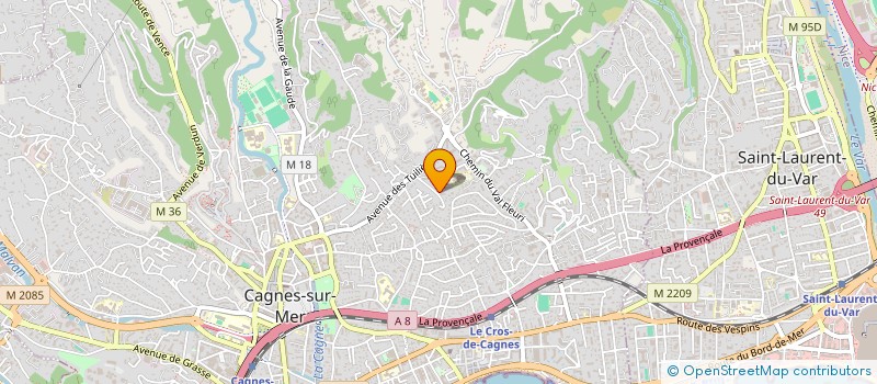 localisation de l'entreprise F.Y.S.H à CAGNES-SUR-MER