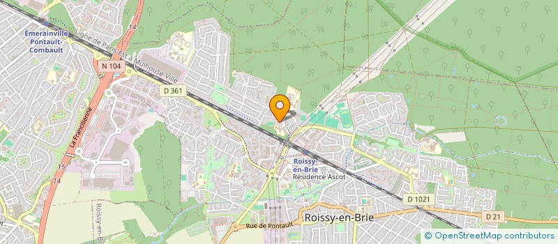 localisation de l'entreprise F.Y.Y.N.  ENTREPRISE  ROISSY-EN-BRIE