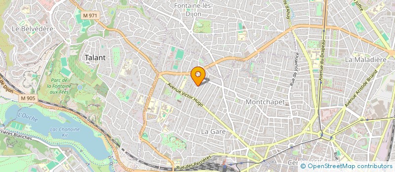 localisation de l'entreprise F.Z. à DIJON