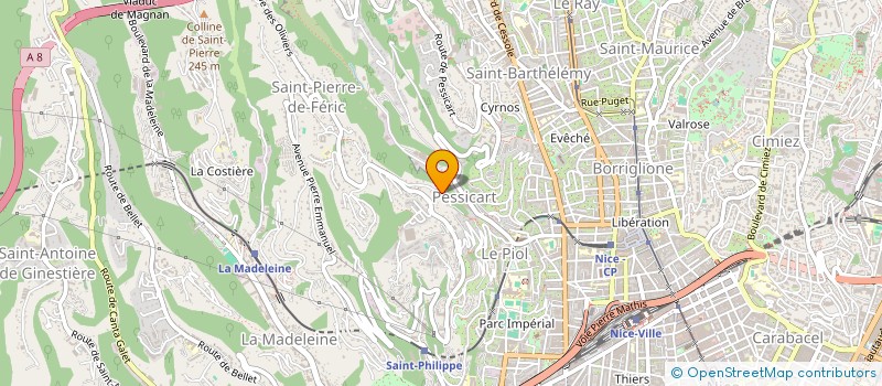 localisation de l'entreprise F ZANINI FINANCES à NICE