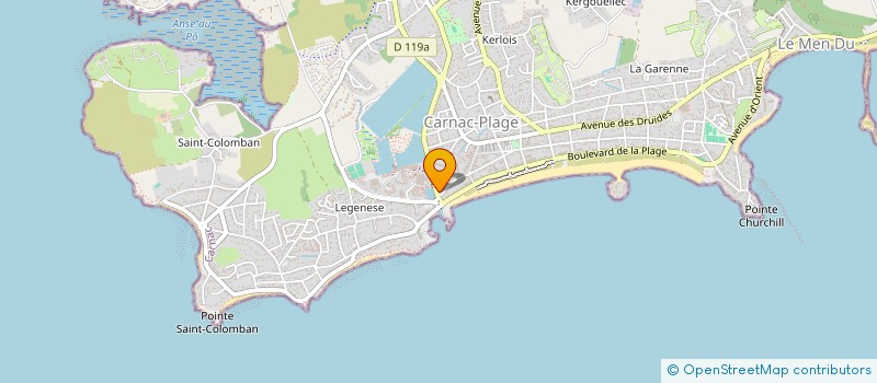 localisation de l'entreprise F.ZELINE  CARNAC