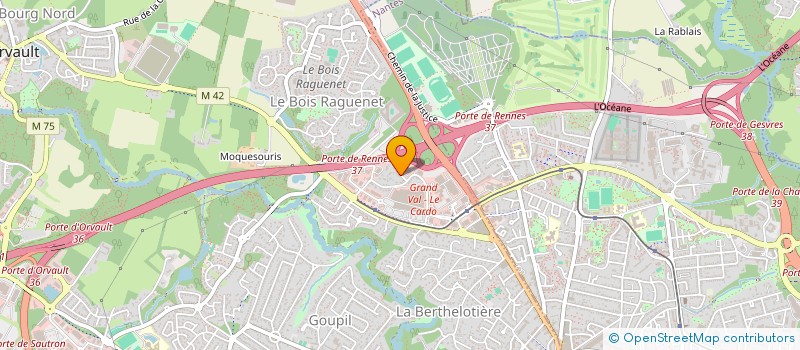 localisation de l'entreprise F1 à ORVAULT