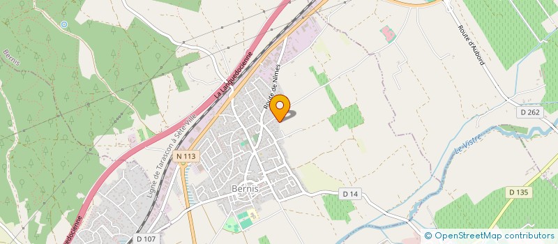 localisation de l'entreprise F1 AUTO  BERNIS