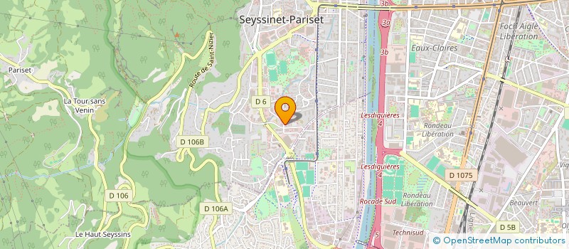 localisation de l'entreprise F1 LOG  SEYSSINET-PARISET