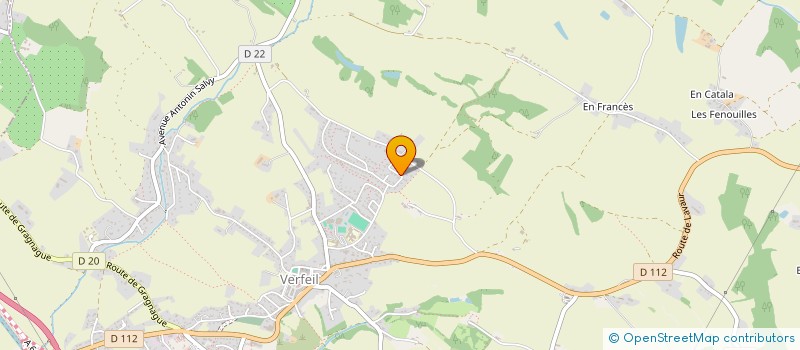 localisation de l'entreprise F18  VERFEIL