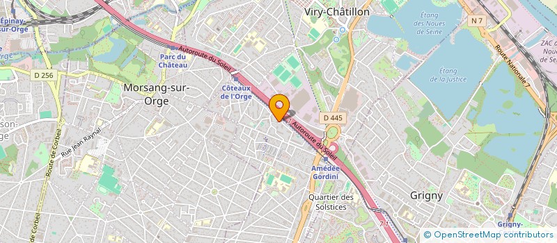 localisation de l'entreprise F2 AUTO à VIRY-CHATILLON