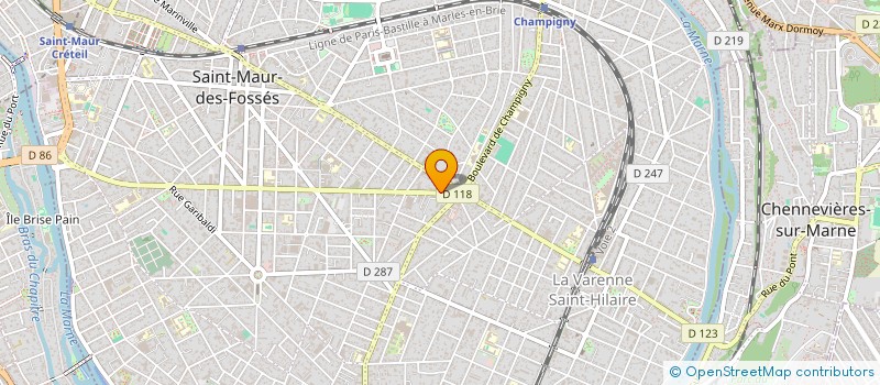 localisation de l'entreprise F2 ELEC à SAINT-MAUR-DES-FOSSES
