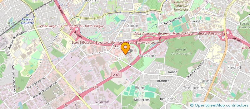 localisation de l'entreprise F2 LINK à PESSAC