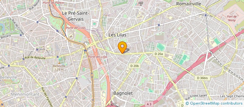 localisation de l'entreprise F2 SECURITE à LES LILAS