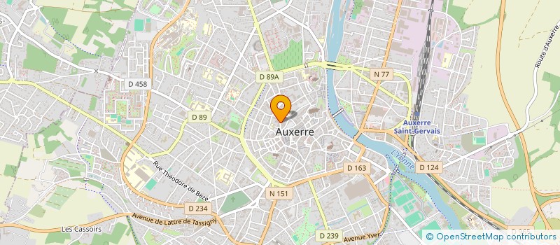 localisation de l'entreprise F20 à AUXERRE