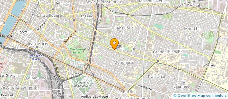 localisation de l'entreprise F2A  LYON