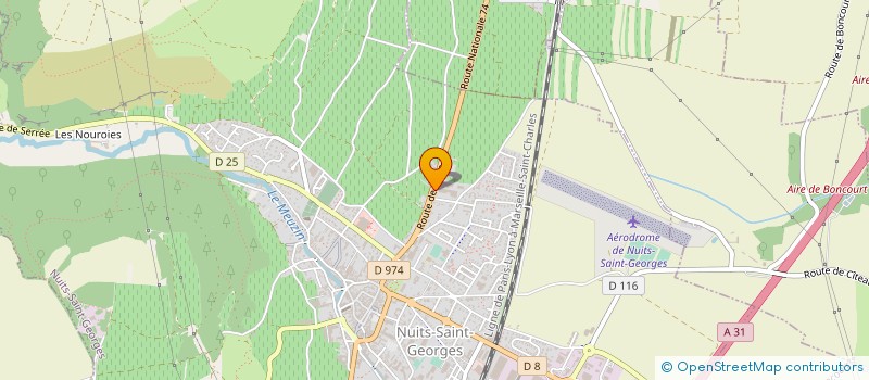 localisation de l'entreprise F2A à NUITS-SAINT-GEORGES