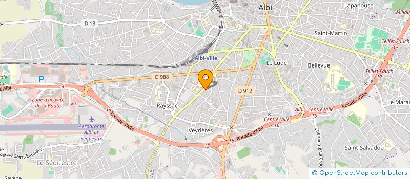 localisation de l'entreprise F2A à ALBI