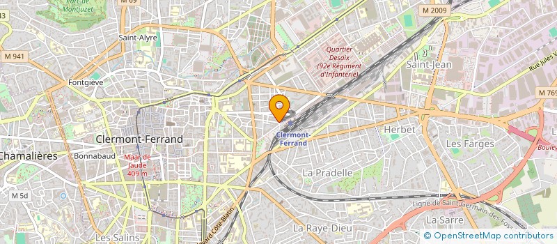 localisation de l'entreprise F2A  CLERMONT-FERRAND