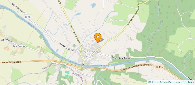 localisation de l'entreprise F2A  MONTRICOUX