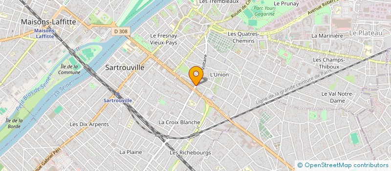 localisation de l'entreprise F2A à SARTROUVILLE