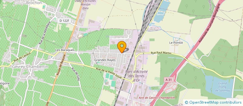 localisation de l'entreprise F2A  GEVREY-CHAMBERTIN