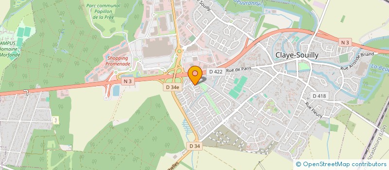 localisation de l'entreprise F2A TRANSPORTS  CLAYE-SOUILLY