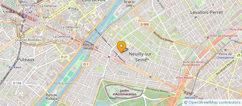 localisation de l'entreprise F2B CONSULTING à NEUILLY-SUR-SEINE
