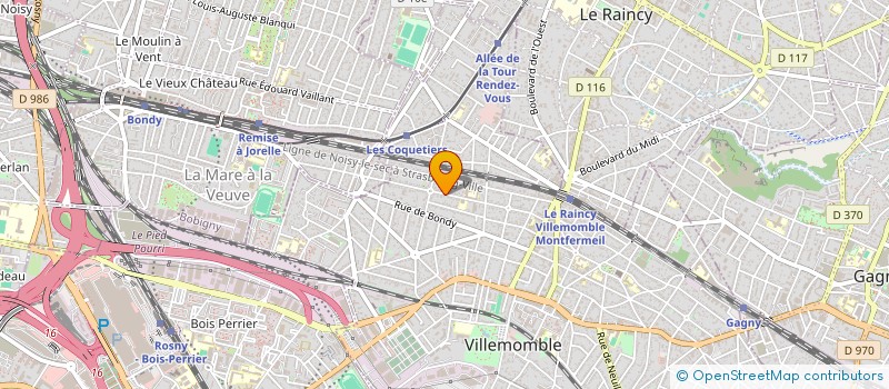 localisation de l'entreprise F2C à VILLEMOMBLE