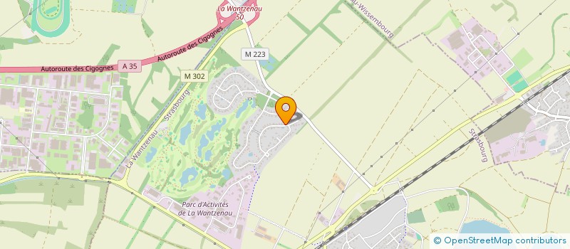 localisation de l'entreprise F2C  LA WANTZENAU