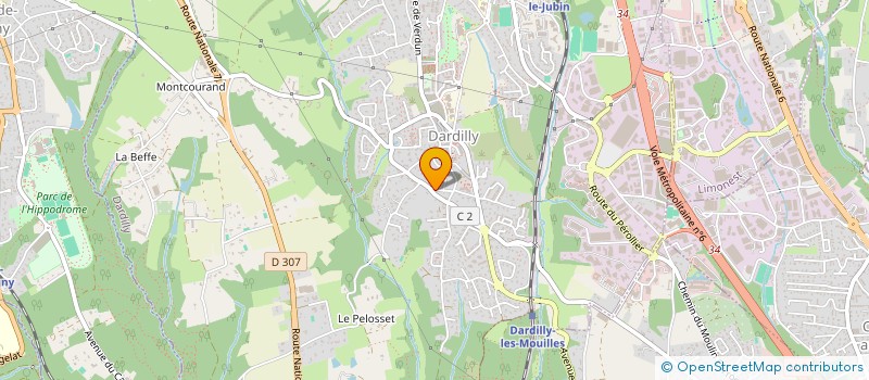 localisation de l'entreprise F2C CONSULTING à DARDILLY