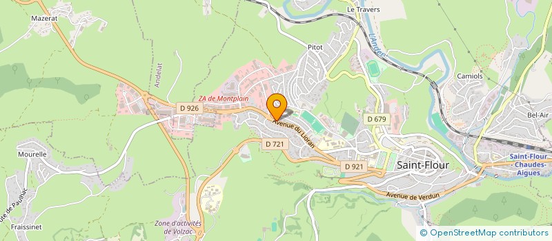localisation de l'entreprise F2C - FISCALITE CONSEIL COMPTABILITE à SAINT-FLOUR