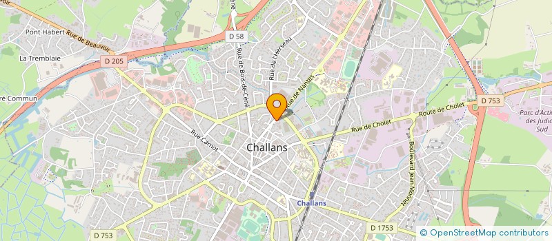 localisation de l'entreprise F2C SERVICES à CHALLANS