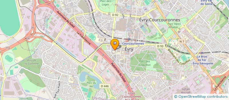localisation de l'entreprise F2C THERMIC  EVRY-COURCOURONNES