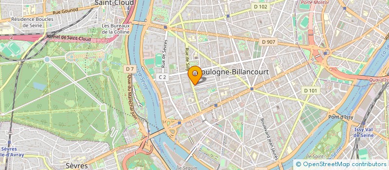 localisation de l'entreprise F2C2 ARRAGIO à BOULOGNE-BILLANCOURT