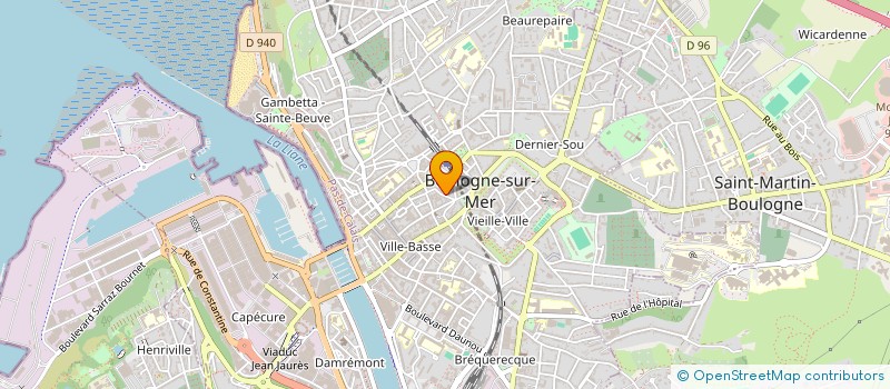 localisation de l'entreprise F2D  BOULOGNE-SUR-MER