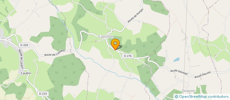 localisation de l'entreprise F2D  CASTILLON (CANTON D'ARTHEZ-DE-BEARN)