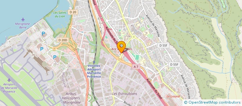 localisation de l'entreprise F2D à VITROLLES