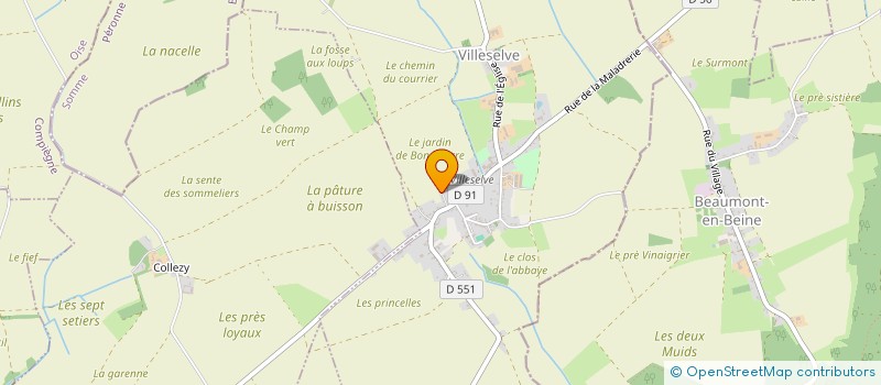 localisation de l'entreprise F2D  VILLESELVE