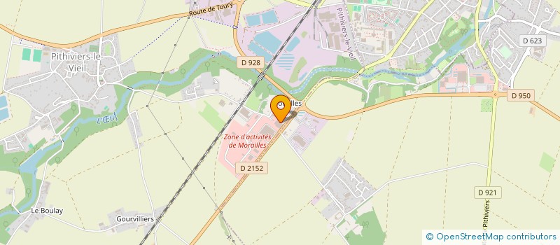 localisation de l'entreprise F2D  PITHIVIERS-LE-VIEIL