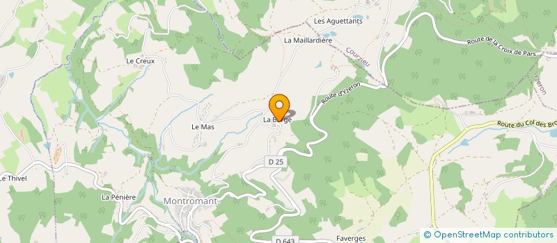 localisation de l'entreprise F2D2  MONTROMANT