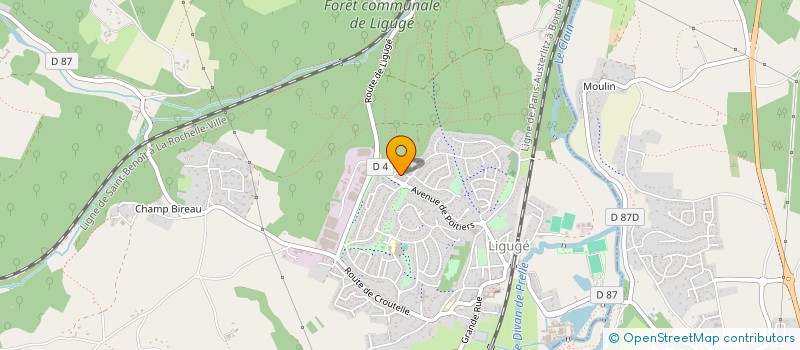 localisation de l'entreprise F2D2  LIGUGE